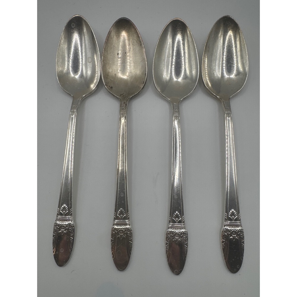 1847 Rogers Bros First Love Silverplate Teaspoons Set of 4 International Silver